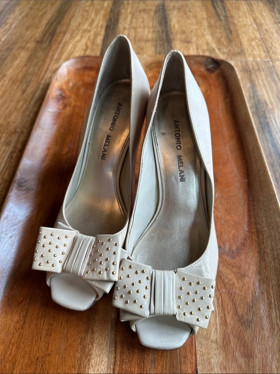 ANTONIO MELANI Shoes - ANTONIO MELANI Peep-Toe Bow Heels